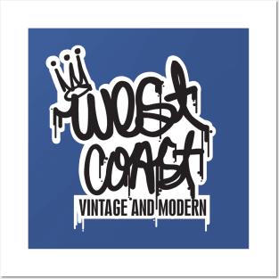 West Coast Vintage & Modern logo design. Posters and Art